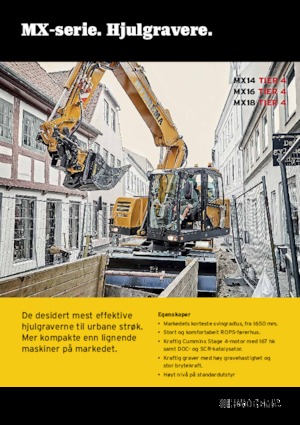 Колесни екскаватори Hydrema MX 14