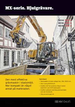 Колесни екскаватори Hydrema MX 14