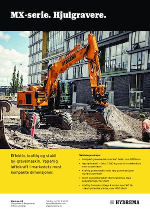 Колесни екскаватори Hydrema MX 17