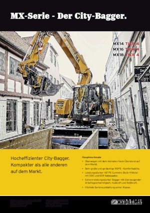 Колесни екскаватори Hydrema MX 14