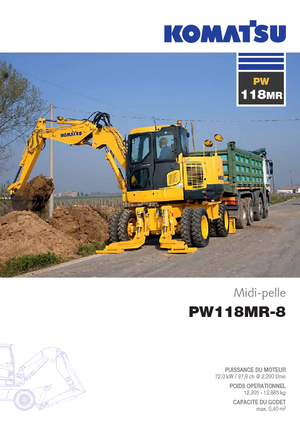 Колесни екскаватори Komatsu PW118MR-8