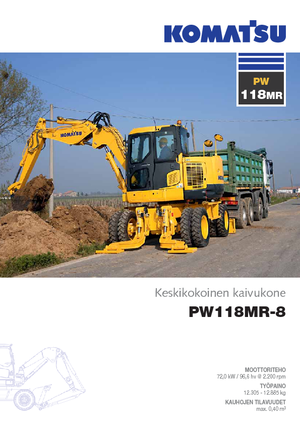 Колесни екскаватори Komatsu PW118MR-8