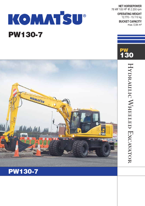 Колесни екскаватори Komatsu PW130-7