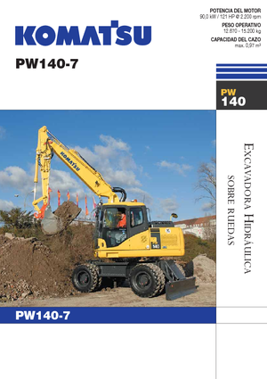Колесни екскаватори Komatsu PW140-7