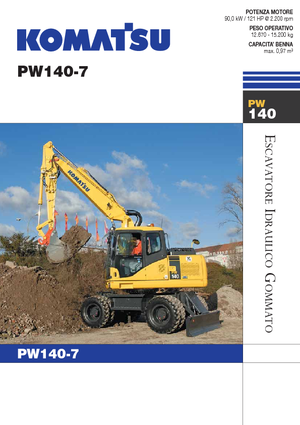 Колесни екскаватори Komatsu PW140-7