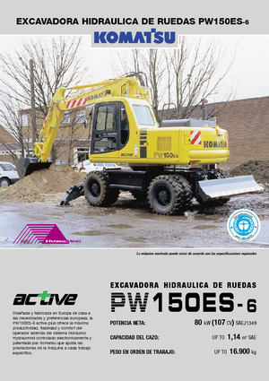 Колесни екскаватори Komatsu PW150-6