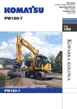 Колесни екскаватори Komatsu PW160-7E0