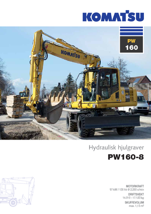 Колесни екскаватори Komatsu PW160-8