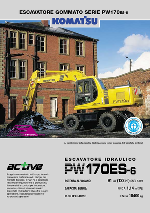 Колесни екскаватори Komatsu PW170-6