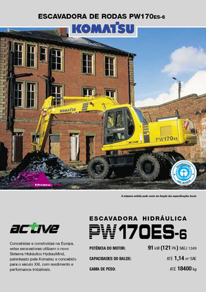 Колесни екскаватори Komatsu PW170-6