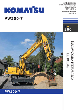 Колесни екскаватори Komatsu PW200-7E0