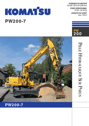 Колесни екскаватори Komatsu PW200-7E0