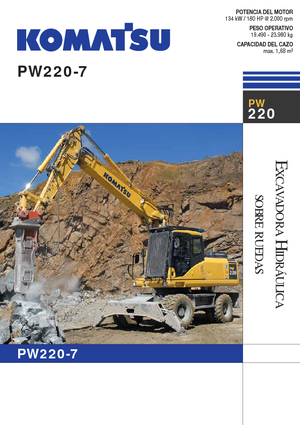 Колесни екскаватори Komatsu PW220-7