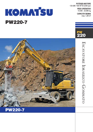 Колесни екскаватори Komatsu PW220-7