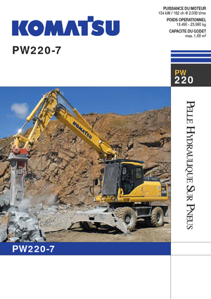 Колесни екскаватори Komatsu PW220-7