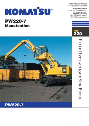 Колесни екскаватори Komatsu PW220-7MH