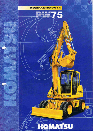 Колесни екскаватори Komatsu PW75-2