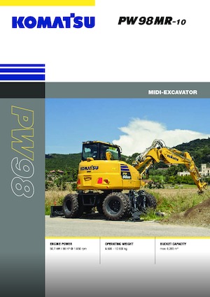 Колесни екскаватори Komatsu PW98MR-10