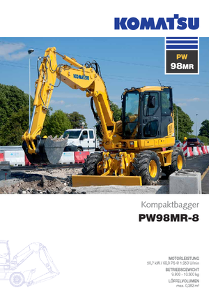 Колесни екскаватори Komatsu PW98MR-8