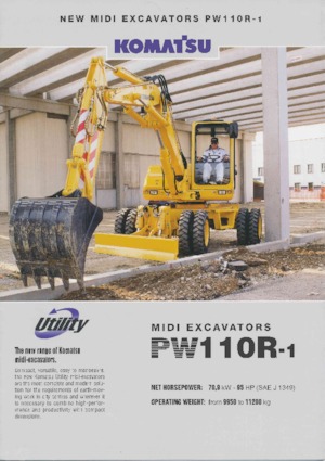 Колесни екскаватори Komatsu PW110R-1