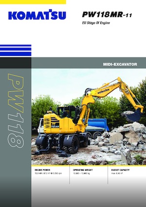 Колесни екскаватори Komatsu PW118MR-11