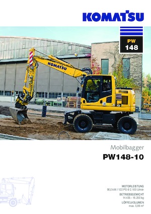Колесни екскаватори Komatsu PW148-10 