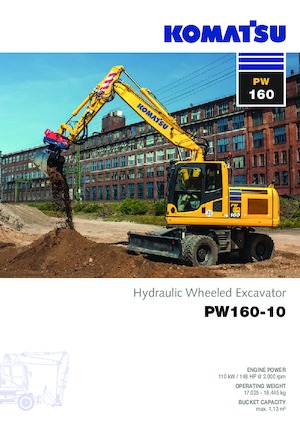 Колесни екскаватори Komatsu PW160-10 