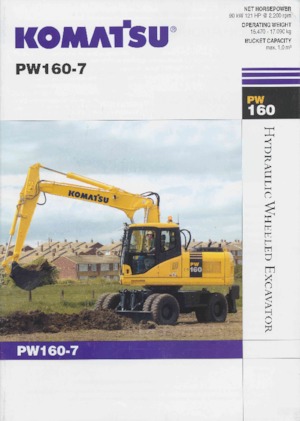 Колесни екскаватори Komatsu PW160-7