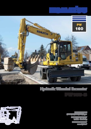 Колесни екскаватори Komatsu PW160-8