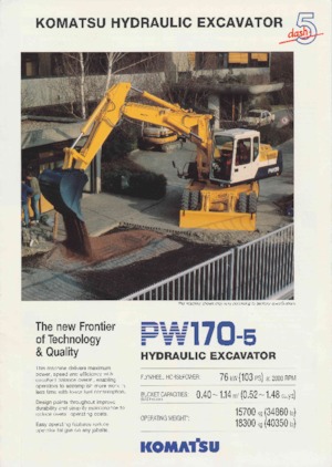 Колесни екскаватори Komatsu PW170-5