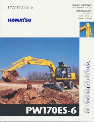 Колесни екскаватори Komatsu PW170-6