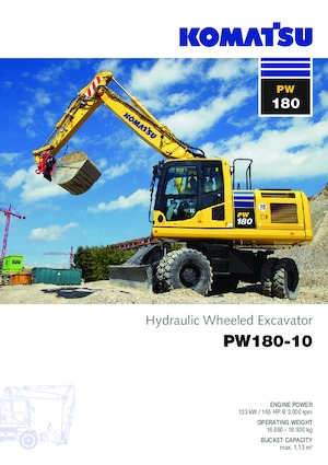 Колесни екскаватори Komatsu PW180-10 