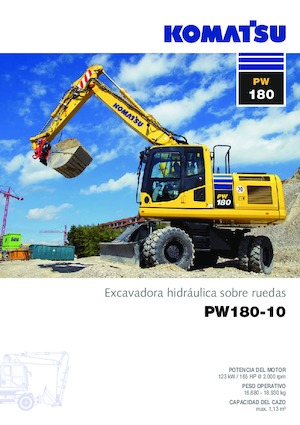 Колесни екскаватори Komatsu PW180-10