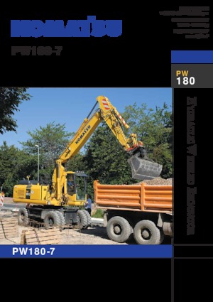 Колесни екскаватори Komatsu PW180-7E0