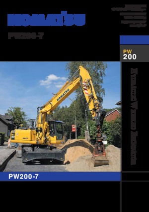 Колесни екскаватори Komatsu PW200-7E0