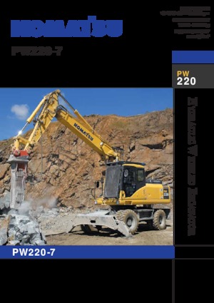 Колесни екскаватори Komatsu PW220-7