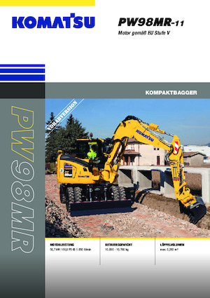 Колесни екскаватори Komatsu PW98MR-11E0