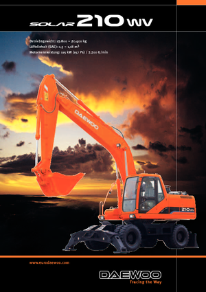 Колесни екскаватори Doosan Solar 210 W-V
