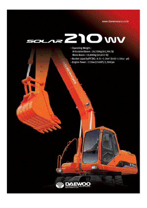 Колесни екскаватори Doosan Solar 210 W-V