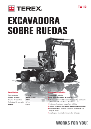 Колесни екскаватори Terex TW 110