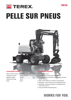 Колесни екскаватори Terex TW 110