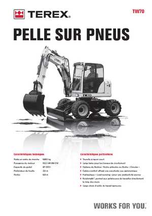 Колесни екскаватори Terex TW 70
