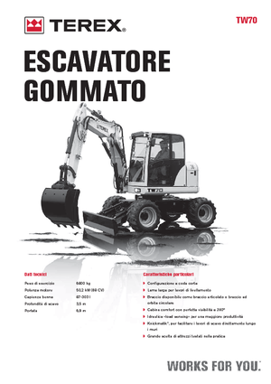 Колесни екскаватори Terex TW 70