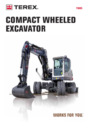 Колесни екскаватори Terex TW 85