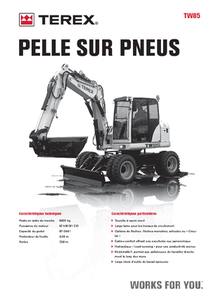 Колесни екскаватори Terex TW 85