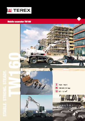 Колесни екскаватори Terex TW160
