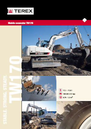 Колесни екскаватори Terex TW170