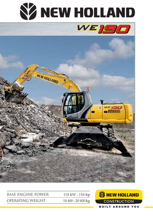 Колесни екскаватори New Holland WE 190