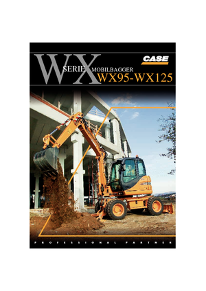 Колесни екскаватори Case WX 125