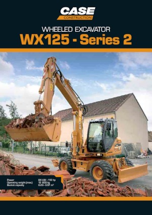 Колесни екскаватори Case WX125 S-2
